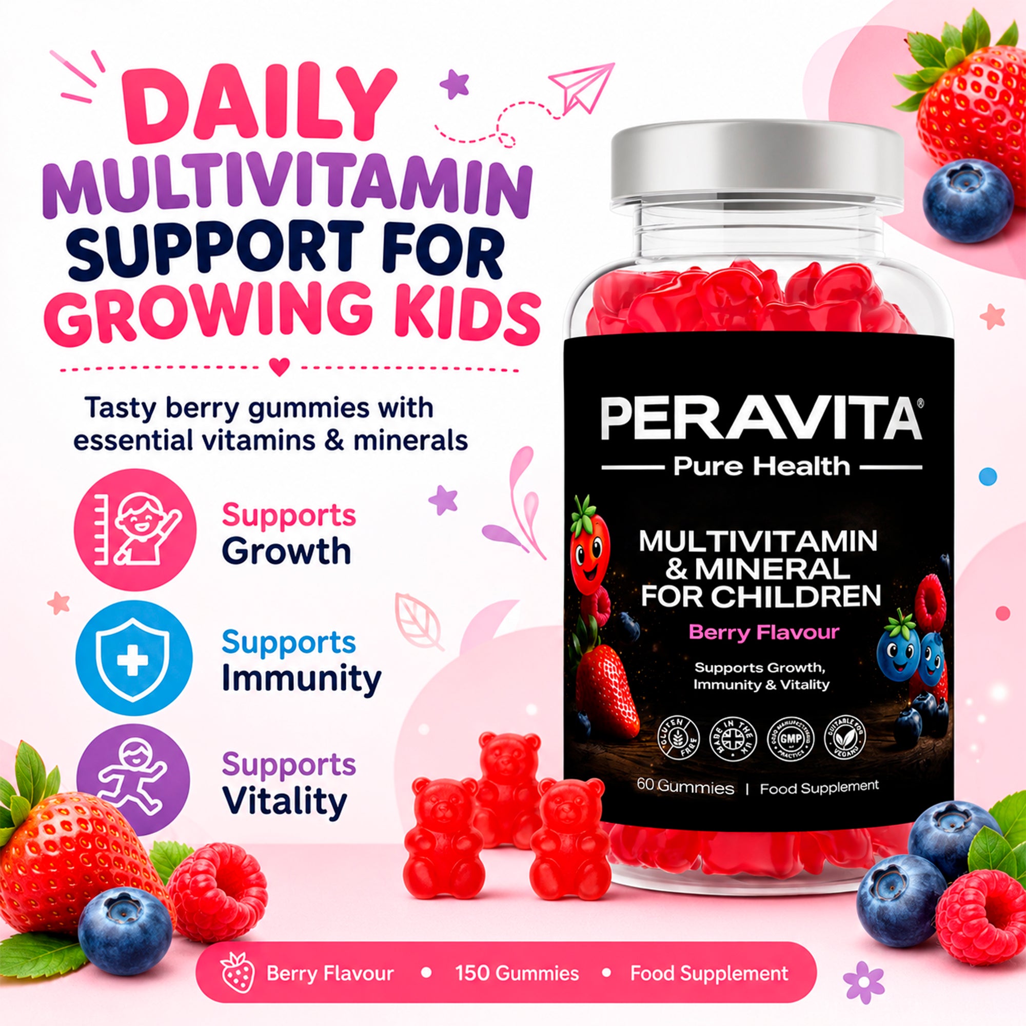 Kids Multivitamin 60 Gummies