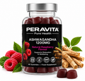 Ashwagandha 1200mg Raspberry Gummies | 60 by PERAVITA