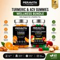 Apple Cider Vinegar & Turmeric Gummies Bundle | Digestion, Gut Health & Daily Wellness Support | PERAVITA