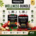 Lion's Mane & Apple Cider Vinegar Gummies Bundle | Focus, Digestion & Daily Wellness Support | PERAVITA