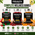 PERAVITA Wellness Gummies Bundle | Lion's Mane, Apple Cider Vinegar & Turmeric Gummies | 3 Bottle Value Pack
