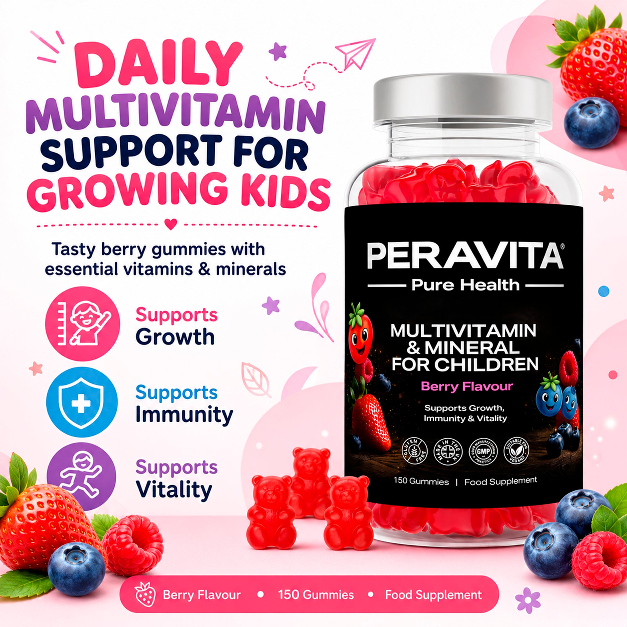 Kids Multivitamin 150 Gummies