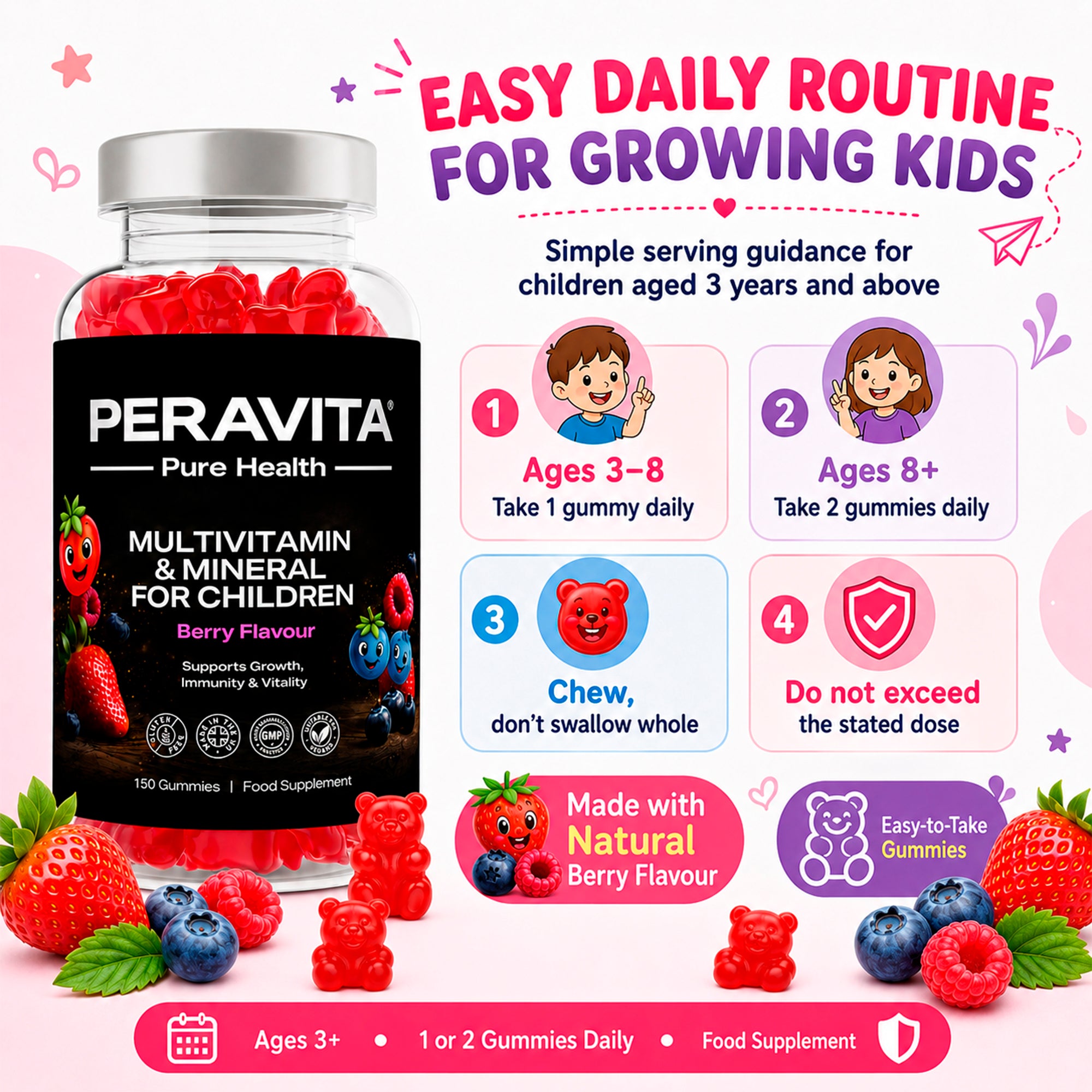 Kids Multivitamin 60 Gummies