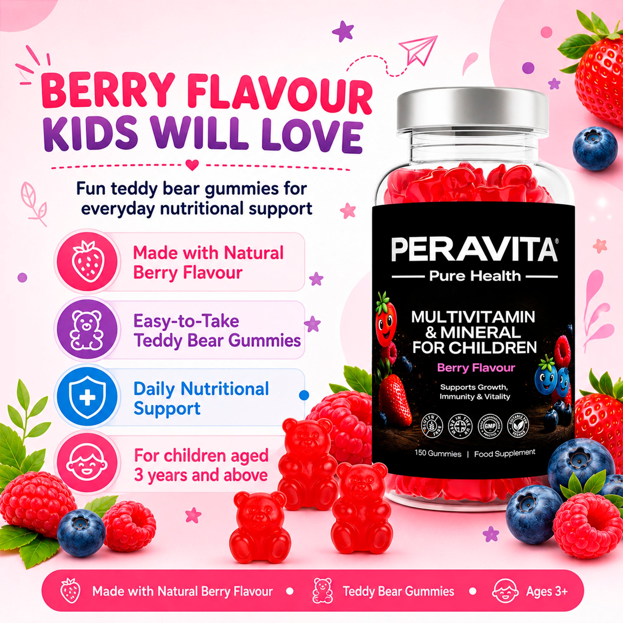 Kids Multivitamin 150 Gummies