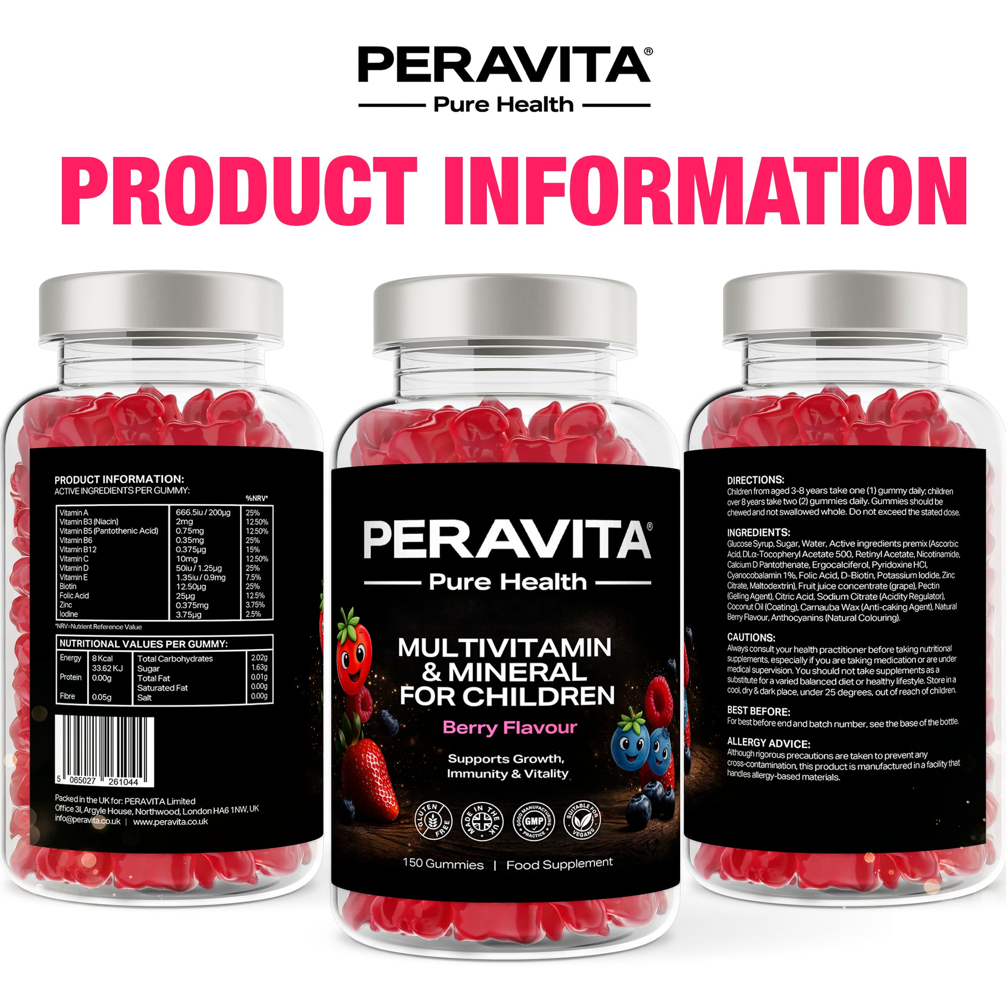 Kids Multivitamin 150 Gummies